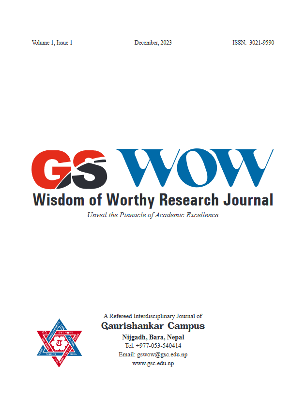 GS WOW || Issue 1 || ISSN: 3021-9590 : नेपालमा सामाजिक अपराधको अवस्था