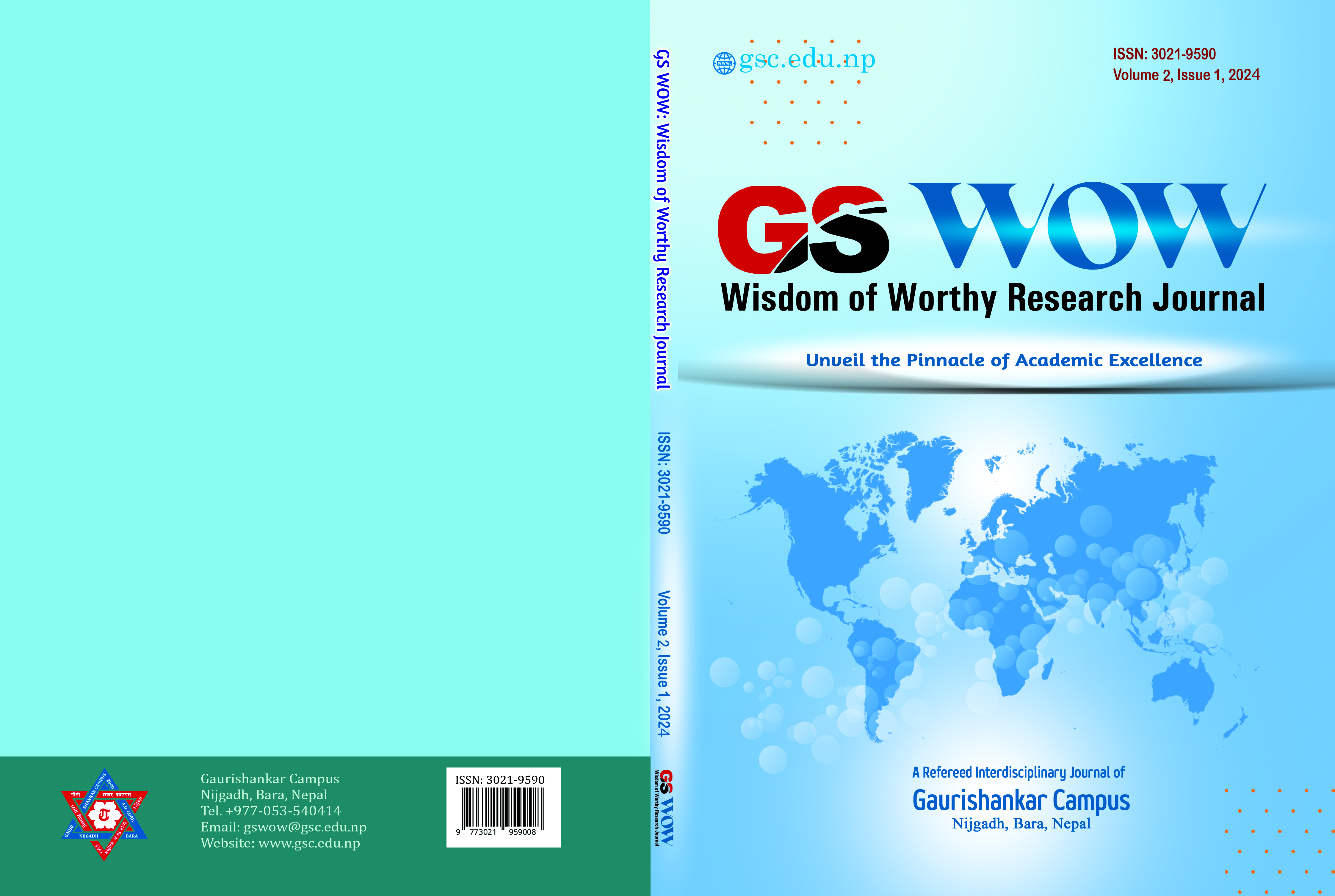 GS WOW || Issue 1|| ISSN: 3021-9590 : Understanding and Addressing Challenges Faced by Management  Students in Developing English Communication Skills: A case Study Page (73-83)